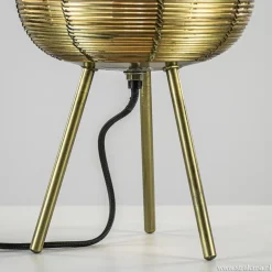 Driepoot tafellamp antiek brons Light & Living><noscript><img width=