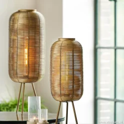 Driepoot tafellamp antiek brons Light & Living><noscript><img width=