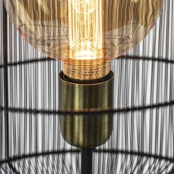 Driepoot vloerlamp Gruaro zwart met brons></noscript>Straluma