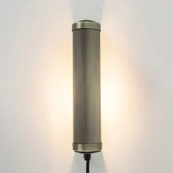 E14 wandlamp mat antiek brass met snoer><noscript><img width=