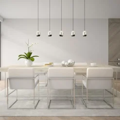 Eettafelhanglamp Clear Egg met zwart inclusief LED></noscript>Straluma Online