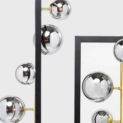 Elegante luxe vloerlamp met 6 glazen bollen><noscript><img width=
