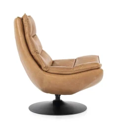 Fauteuil Sven leer - cognac><noscript><img width=