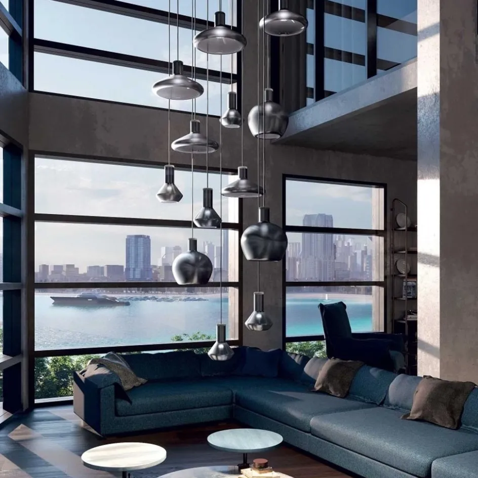 Flask C hanglamp 25cm metallic black>Straluma Best