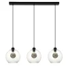 Glazen 3-lichts hanglamp eettafel clear>Straluma New