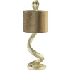 Gouden tafellamp Snake met velours kap>Straluma Best