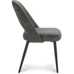 Grijs/groene eetkamerstoel met zwarte pootjes></noscript>Straluma Sale