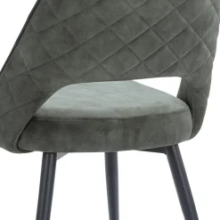 Grijs/groene eetkamerstoel met zwarte pootjes></noscript>Straluma Sale