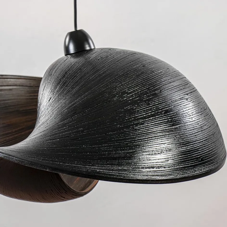 Grote bamboe hanglamp shell zwart>Straluma New