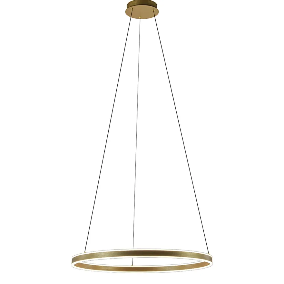 Grote design hanglamp LED gouden ring>Straluma