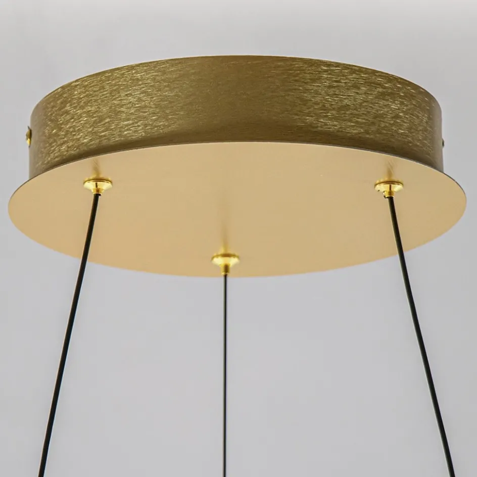 Grote design hanglamp LED gouden ring>Straluma
