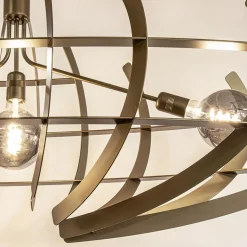 Grote design hanglamp ovaal oud messing></noscript>Straluma New