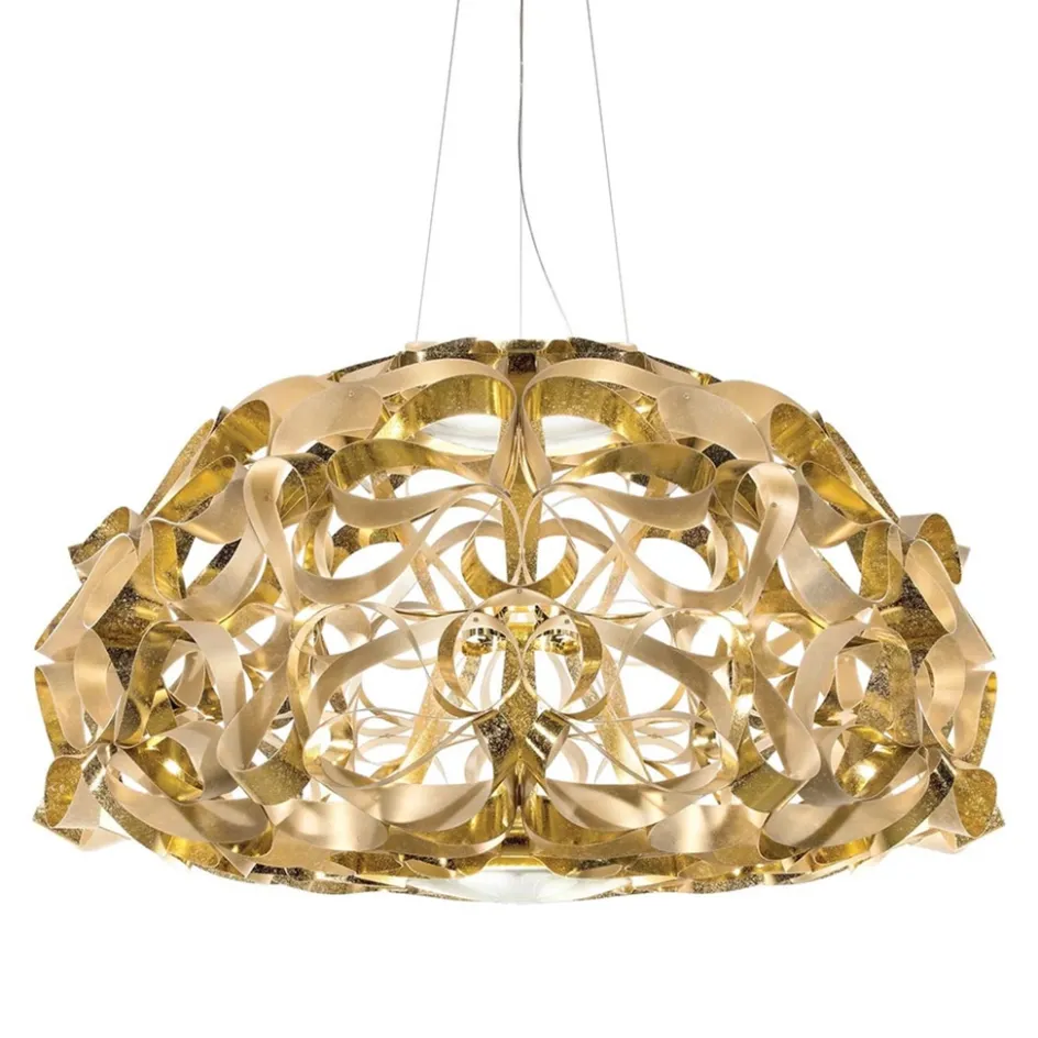 Grote design hanglamp Quantica goud>Straluma New