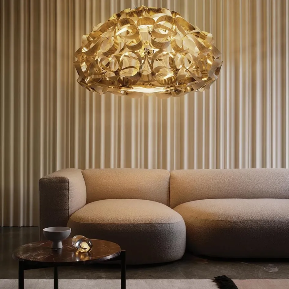 Grote design hanglamp Quantica goud>Straluma New