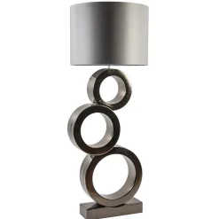 Grote design lampvoet Circles brons exclusief kap>Straluma New