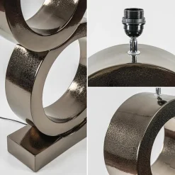 Grote design lampvoet Circles brons exclusief kap></noscript>Straluma New