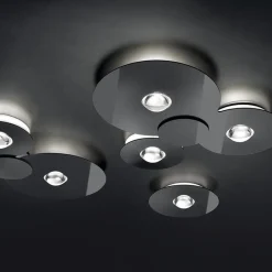 Grote design LED plafondlamp Bugia Mega glossy zwart></noscript>Straluma Sale