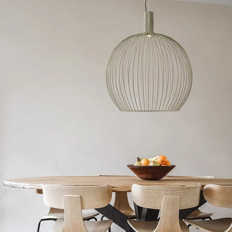 Grote draad hanglamp mat zand 70 cm>Straluma Outlet