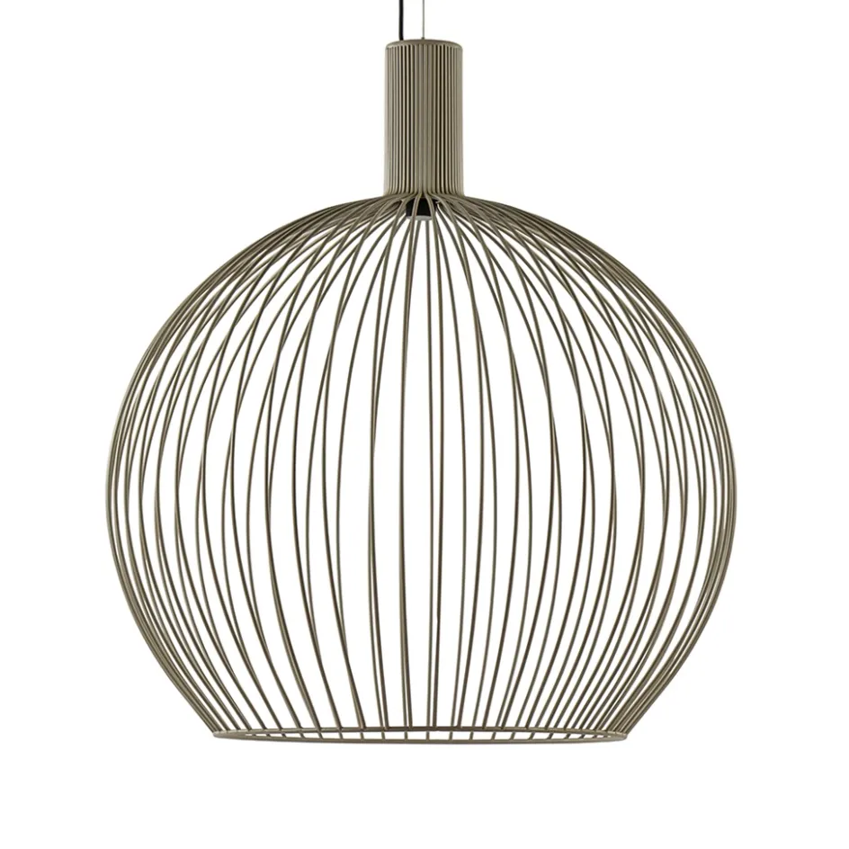 Grote eettafelhanglamp draad mat zand>Straluma Best