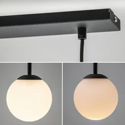 Grote hanglamp bogen met wit glas><noscript><img width=