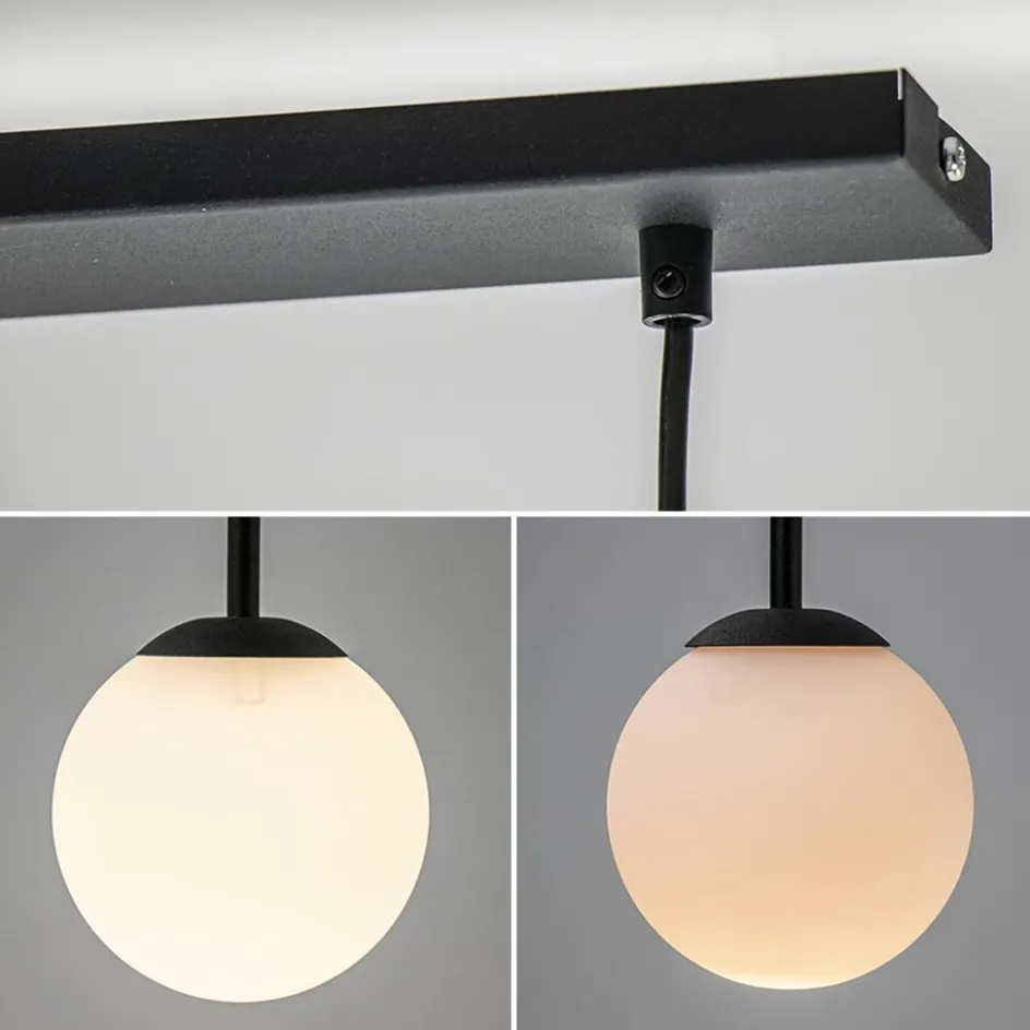 Grote hanglamp bogen met wit glas>Straluma Discount