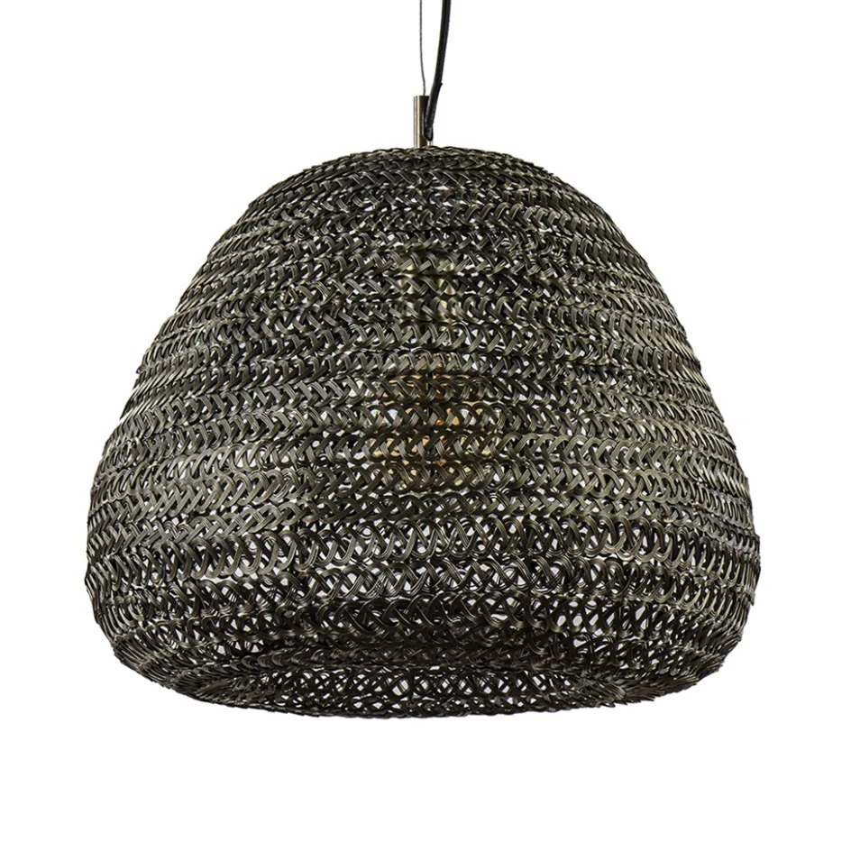 Grote hanglamp Finou antiek brons met zwart>Straluma Outlet