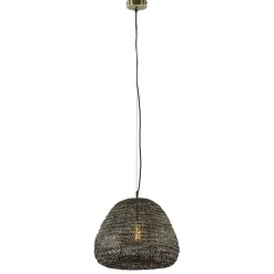 Grote hanglamp Finou antiek brons met zwart>Straluma Outlet