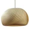 Grote hanglamp hout naturel rond 60 cm>Straluma