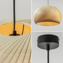 Grote hanglamp hout naturel rond 60 cm><noscript><img width=