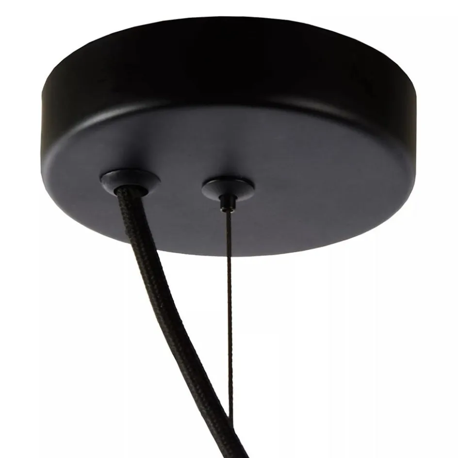 Grote hanglamp smoke glazen kap met zwart>Straluma Discount