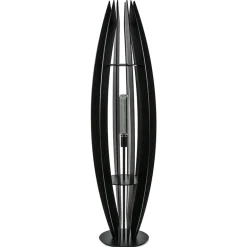 Grote houten vloerlamp mat zwart>Straluma Sale