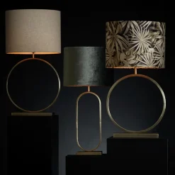 Grote lampvoet Liva licht goud exclusief kap><noscript><img width=