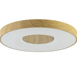 Grote LED plafondlamp met houtlook 65 cm>Straluma Sale