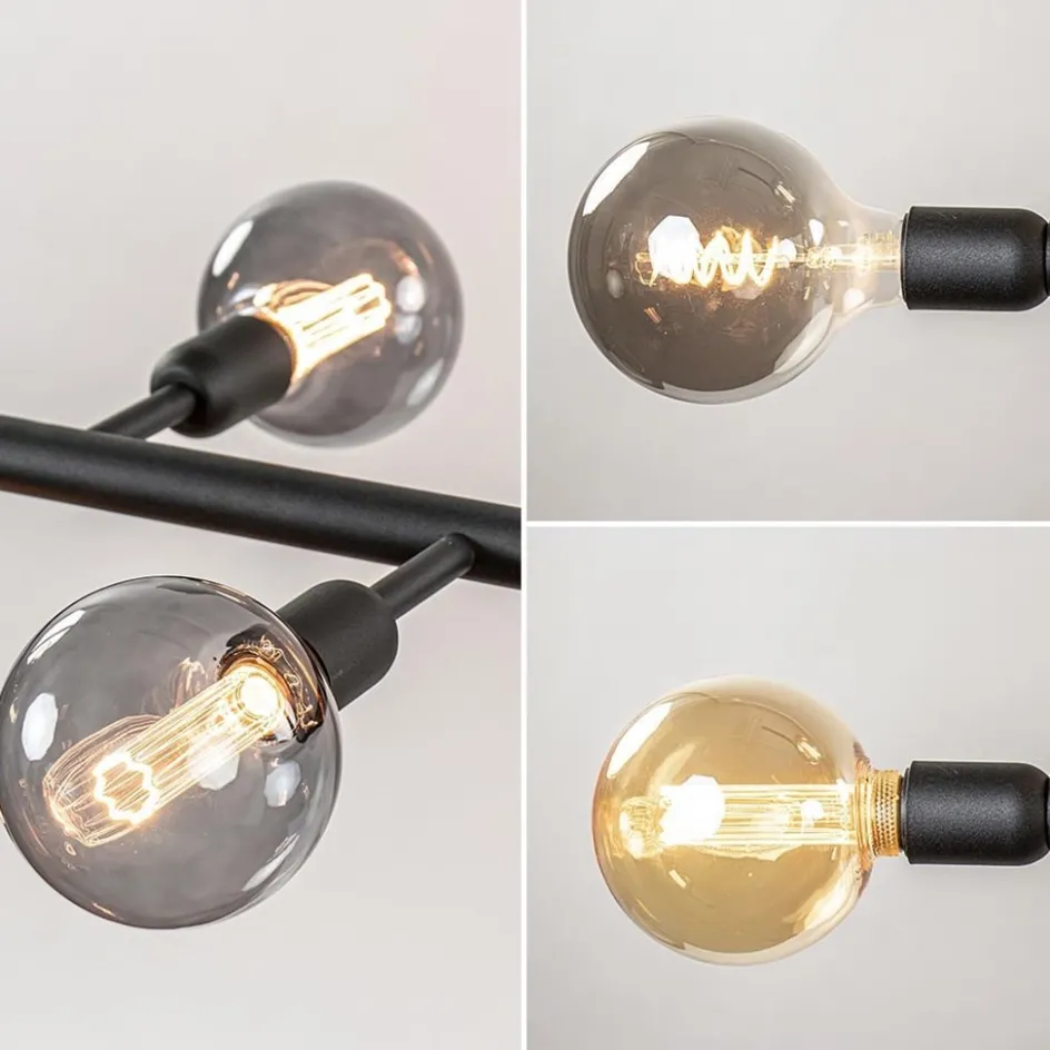 Grote 10-lichts eettafelhanglamp zwart exclusief lichtbronnen>Straluma Sale