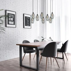 Grote 8-lichts multipendel hanglamp smoke glas ruit><noscript><img width=