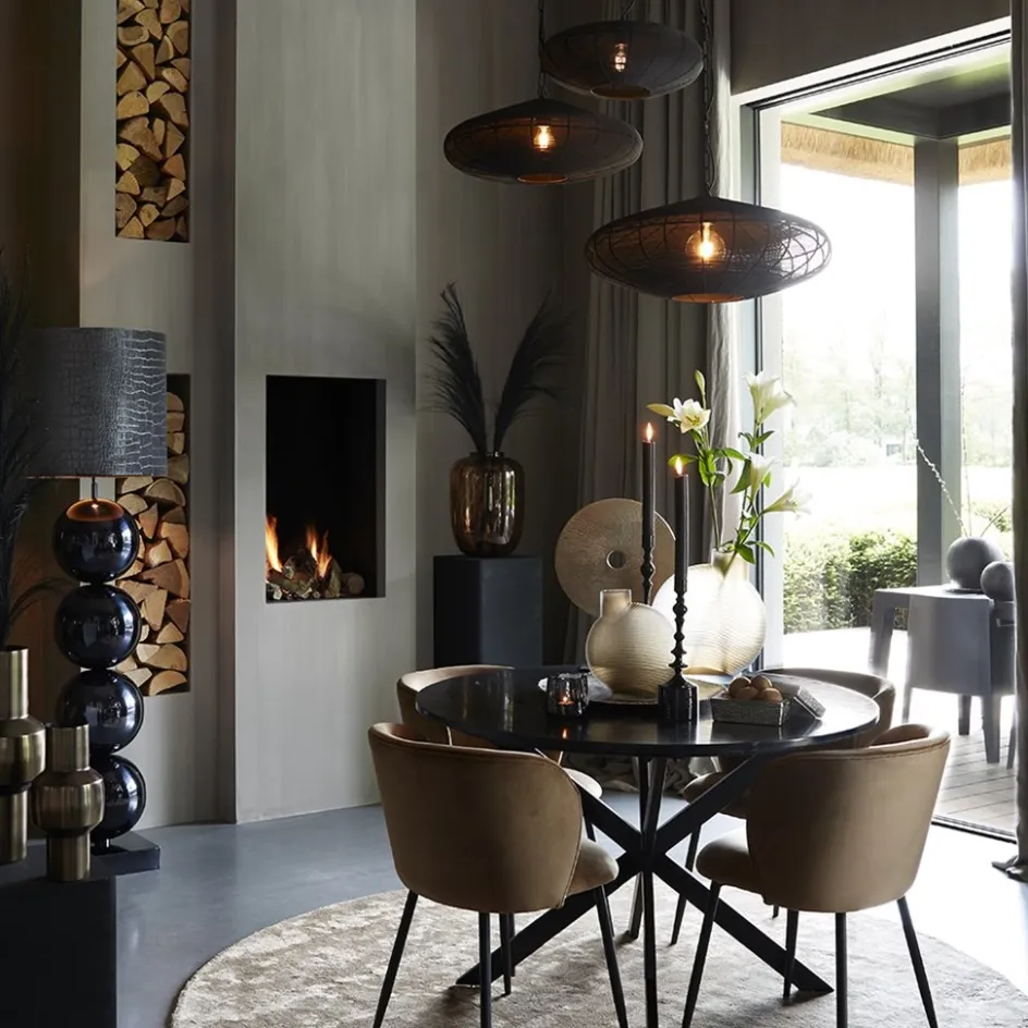 Grote Light and Living hanglamp Bahoto mat zwart>Straluma Discount