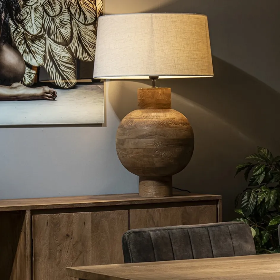 Grote Light and Living lampvoet Barumi hout>Straluma New