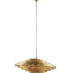 Grote metalen hanglamp ovaal brons>Straluma Discount