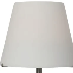 Grote moderne tafellamp Calabro nikkel glas>Straluma Best