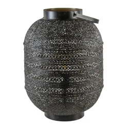 Grote Oosterse tafellamp lantaarn donker bruin>Straluma Best