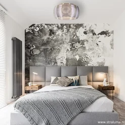 Grote plafonnière zilver met chroom 50></noscript>Straluma Discount