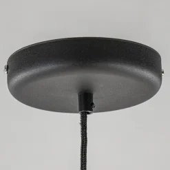 Grote retro hanglamp opaal glas met zwart><noscript><img width=