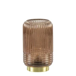 Grote tafellamp op batterijen donkerbruin Lipa>Straluma Discount