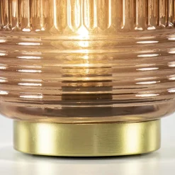 Grote tafellamp op batterijen donkerbruin Lipa><noscript><img width=