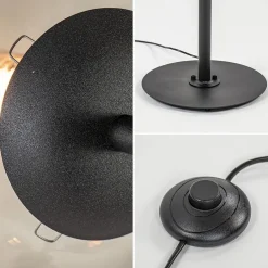 Grote vloerlamp 6-lichts zwart met smoke glazen bollen></noscript>Straluma New