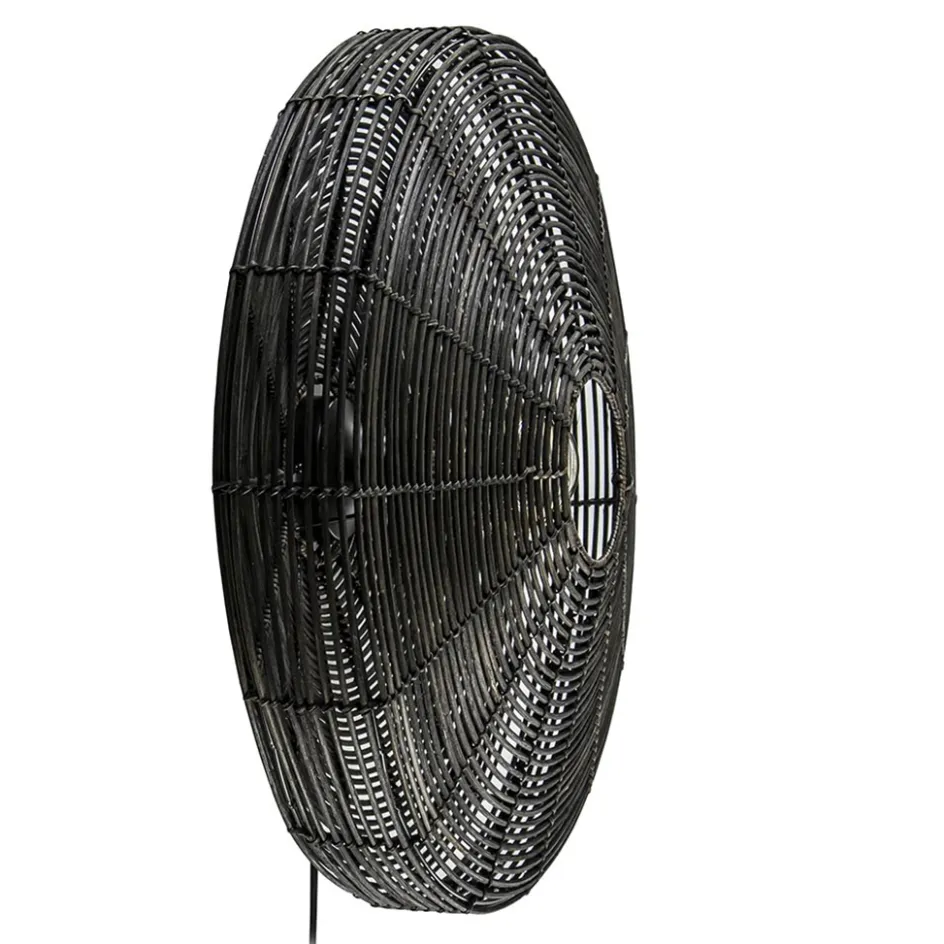 Grote wandlamp Mataka donker bruin rotan inclusief snoer>Straluma New