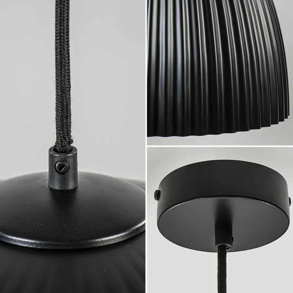 Grote XL hanglamp relief zwart met goud>Straluma Outlet