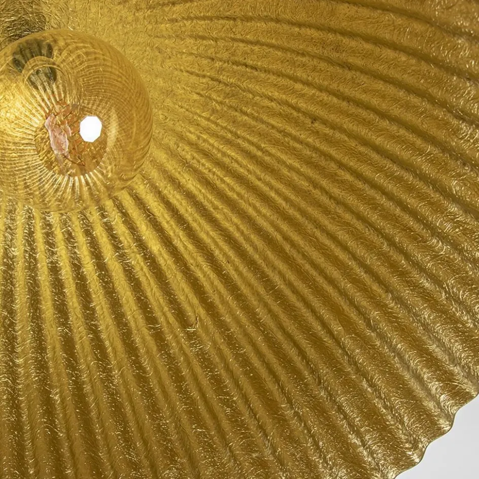 Grote XL hanglamp relief zwart met goud>Straluma Outlet