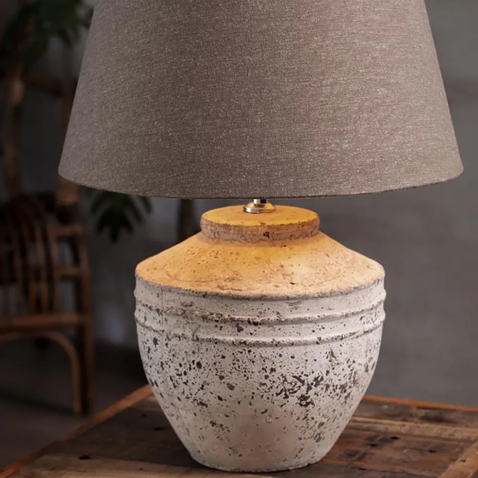 Grove tafellamp Toba lampenvoet L&L>Straluma