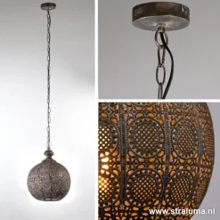 Hanglamp Ananya antiek brons></noscript>Straluma